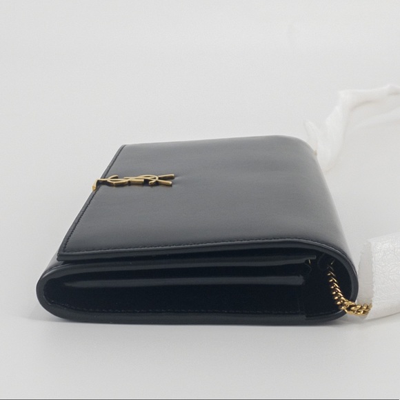 Saint Laurent Monogram Leather Chain Wallet - Picture 6 of 13